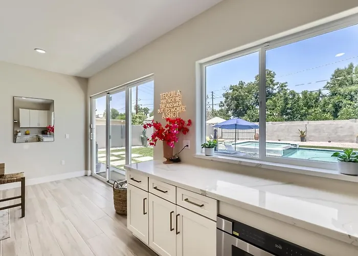 Modern Desert Getaway With Pool, And Tesla Charger *